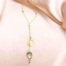 Load image into Gallery viewer, Green Amethyst Ballet Necklace