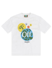 Load image into Gallery viewer, Red Letters F Off Earth Tee - White