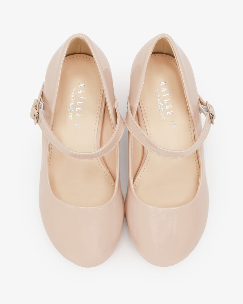 Patent Mary Jane Girls Block Heel
