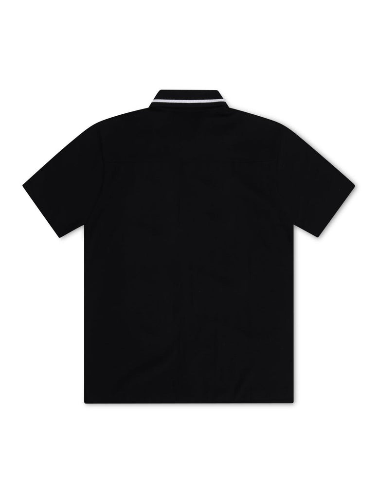 Iceberg Knitted Polo Shirt - Black