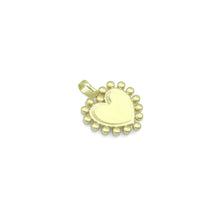 Load image into Gallery viewer, Gold White Pearl Heart Charm Pendant, Sku#A404