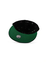 Load image into Gallery viewer, New Era 5950 Dodgers Side LA Metallic Script Hat - Black/Silver