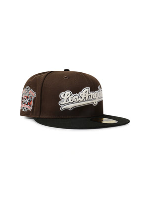 New Era 5950 Dodgers Glow in the Dark Hat - Brown/Black