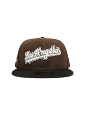 Load image into Gallery viewer, New Era 5950 Dodgers Glow in the Dark Hat - Brown/Black