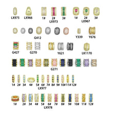 Load image into Gallery viewer, Birthstone Spacer,Spacer for Necklace, birthstone Charm Pendant, Sku#LX977