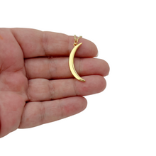 Load image into Gallery viewer, Vintage Style Crescent Horn Necklace Gold Jewelry