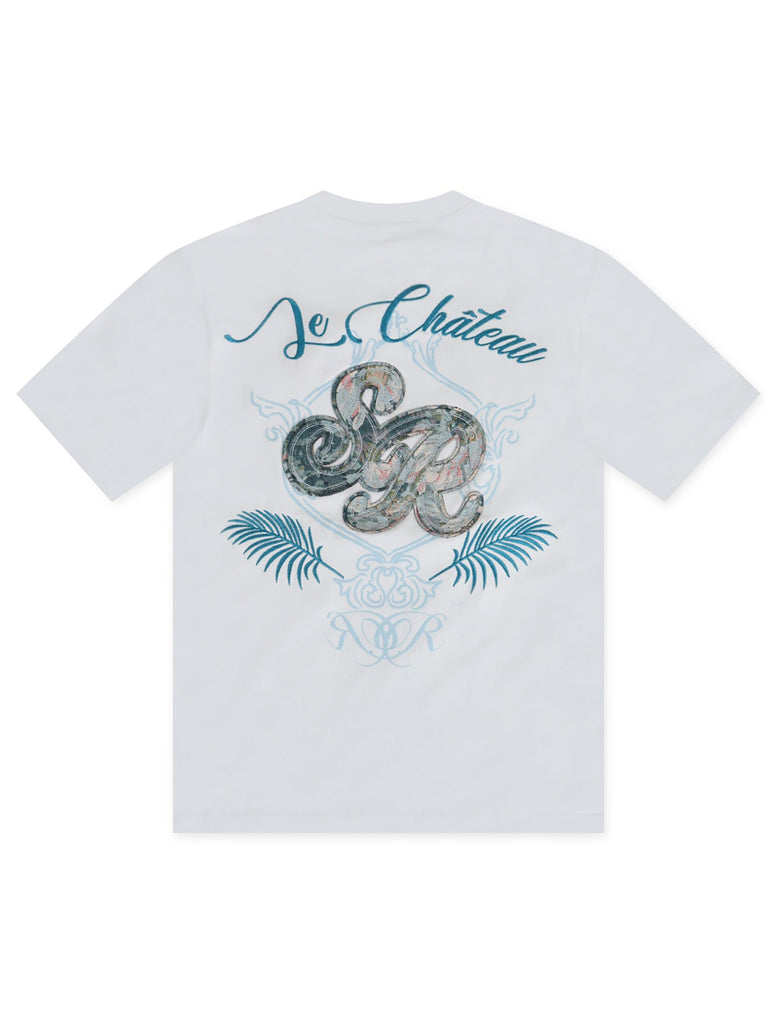 Smoke Rise Tapestry SS Tee -  Blue