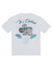 Load image into Gallery viewer, Smoke Rise Tapestry SS Tee -  Blue