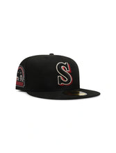 Load image into Gallery viewer, New Era 5950 Seattle Mariners 30th Anniversary Hat - Black/Red