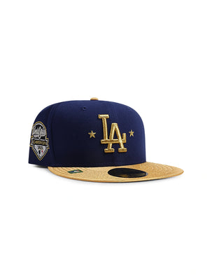 New Era 5950 Dodgers World Series Champs - Blue/Gold