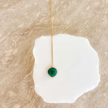 Load image into Gallery viewer, London Blue Quartz and Green Onyx Drop Pendants