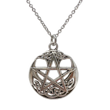 Load image into Gallery viewer, Vintage Tree of Life Pentacle Necklace Celtic Spiritual Symbol Jewelry