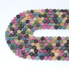 Load image into Gallery viewer, Natural Multicolor Jade 4mm Coin Shape, 16inch full strand, sku#U2248