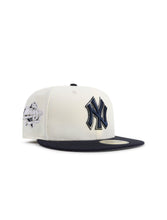 Load image into Gallery viewer, New Era 5950 New York Yankees World Series Patch Hat - Chrome/Navy
