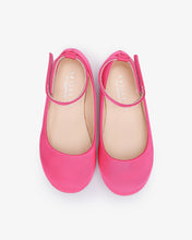 Load image into Gallery viewer, Satin Flats with Velcro Ankle Strap