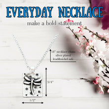 Load image into Gallery viewer, Tiny Dragonfly Pendant Necklace Minimalist Nature Jewelry Gift Silver