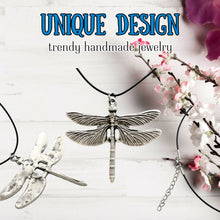 Load image into Gallery viewer, Boho Dragonfly Pendant Necklace Nature Inspired Statement Jewelry