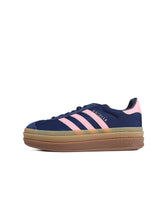 Load image into Gallery viewer, Adidas Womens Gazelle Bold - Dark Blue/Pink