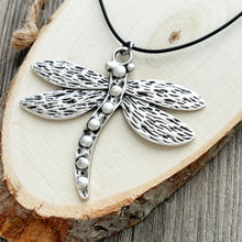 Load image into Gallery viewer, Bohemian Dragonfly Necklace Boho Nature Jewelry Large Dragonfly Pendant
