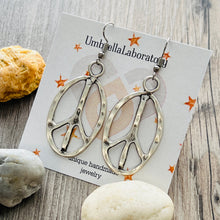 Load image into Gallery viewer, Peace Sign Earrings Boho Hippie Symbol Jewelry Bronze Silver Festival Dangle Earrings