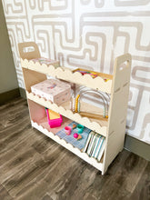 Load image into Gallery viewer, RAY- Scalloped Toy Shelf