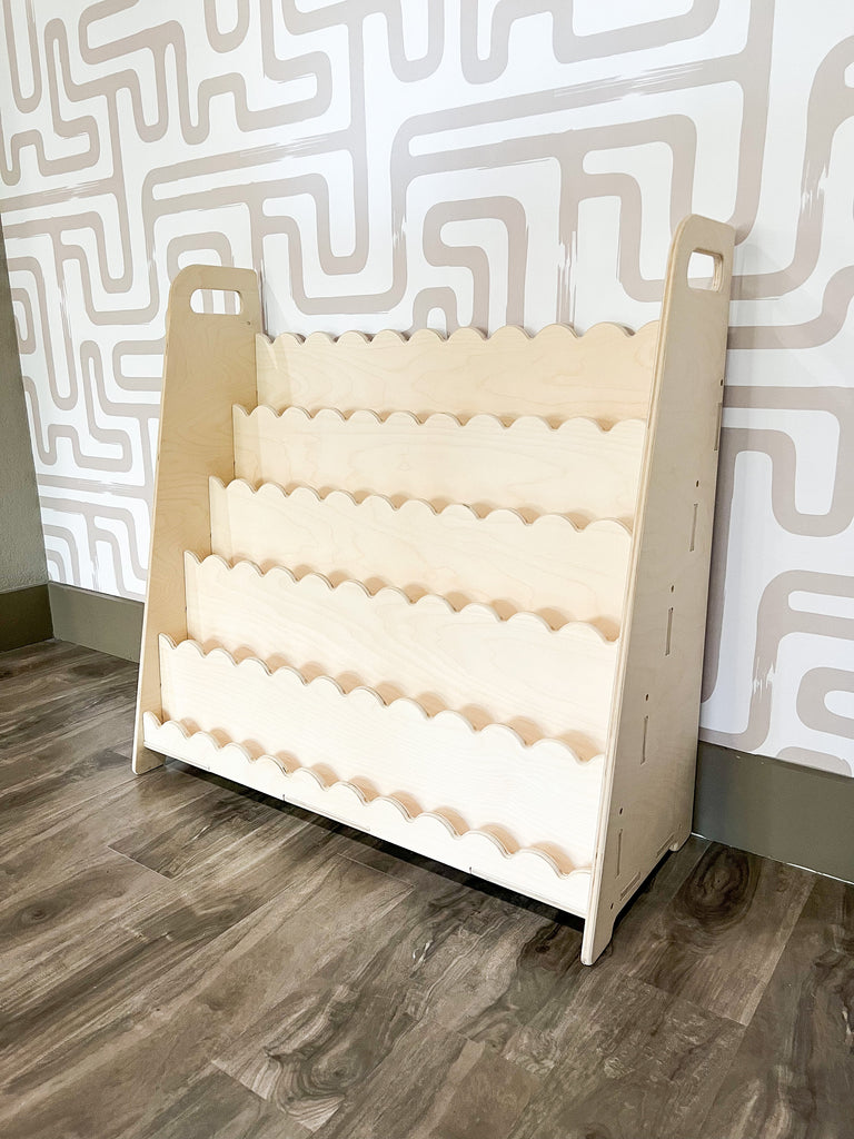 RAY+ROY- Scalloped Toy Shelf + Bookshelf