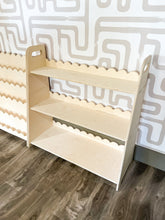 Load image into Gallery viewer, RAY+ROY- Scalloped Toy Shelf + Bookshelf