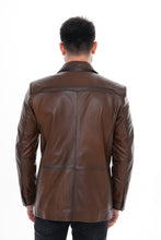 Load image into Gallery viewer, The Ravenna Brown Leather Men Jacket