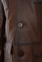 Load image into Gallery viewer, The Ravenna Brown Leather Men Jacket