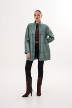 Load image into Gallery viewer, The Prado Reversible Green Leather Women Jacket