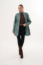 Load image into Gallery viewer, The Prado Reversible Green Leather Women Jacket