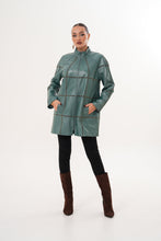 Load image into Gallery viewer, The Prado Reversible Green Leather Women Jacket