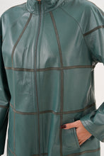 Load image into Gallery viewer, The Prado Reversible Green Leather Women Jacket