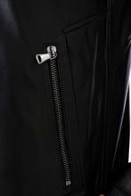 Load image into Gallery viewer, The Falcon Black Smooth Leather Men Jacket