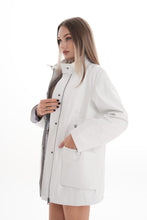 Load image into Gallery viewer, The Liora White Leather Women Jacket
