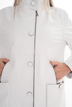 Load image into Gallery viewer, The Liora White Leather Women Jacket