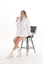 Load image into Gallery viewer, The Liora White Leather Women Jacket