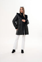Load image into Gallery viewer, The Belluna Black Shearling Women Jacket