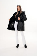 Load image into Gallery viewer, The Belluna Black Shearling Women Jacket