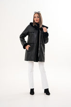 Load image into Gallery viewer, The Belluna Black Shearling Women Jacket
