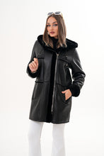 Load image into Gallery viewer, The Belluna Black Shearling Women Jacket