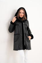 Load image into Gallery viewer, The Belluna Black Shearling Women Jacket