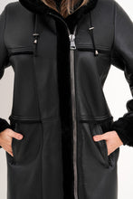 Load image into Gallery viewer, The Belluna Black Shearling Women Jacket