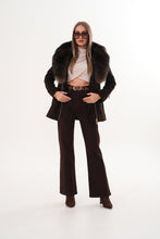 Load image into Gallery viewer, The Alessia Brown Leather &amp; Fox Fur Women Jacket