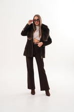 Load image into Gallery viewer, The Alessia Brown Leather &amp; Fox Fur Women Jacket