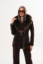 Load image into Gallery viewer, The Alessia Brown Leather &amp; Fox Fur Women Jacket