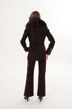 Load image into Gallery viewer, The Alessia Brown Leather &amp; Fox Fur Women Jacket