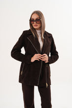 Load image into Gallery viewer, The Alessia Brown Leather &amp; Fox Fur Women Jacket