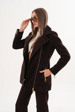 Load image into Gallery viewer, The Alessia Brown Leather &amp; Fox Fur Women Jacket