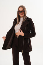 Load image into Gallery viewer, The Alessia Brown Leather &amp; Fox Fur Women Jacket